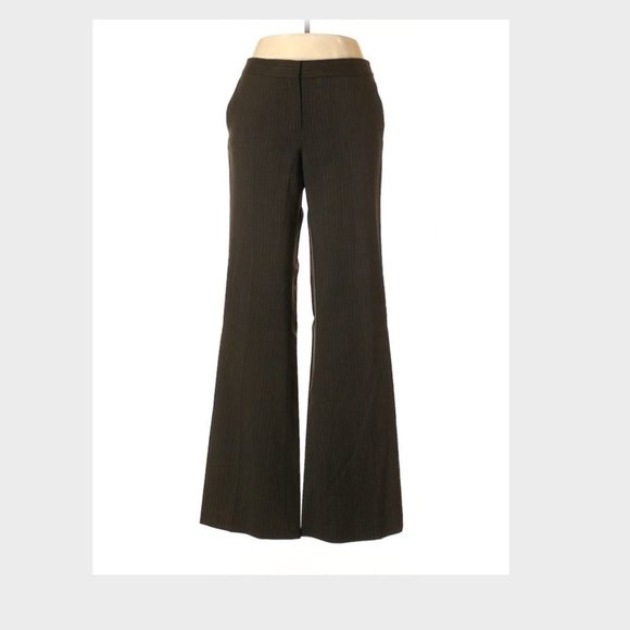 BCBGMAXAZRIA Black Wool Mid Rise Dress Pants Sz 12 - Picture 1 of 2